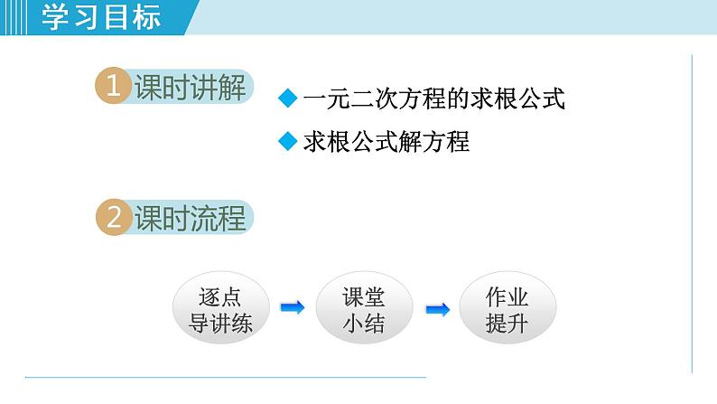 人教版九年级数学上册 21.2.4   用公式法解一元二次方程 课件02