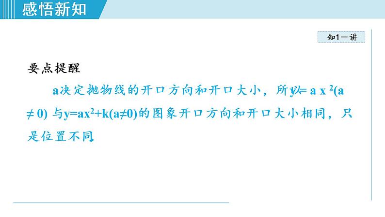 人教版九年级数学上册 22.1.3   二次函数二次函数y=a（x-h）2+k 的图象和性质 课件05