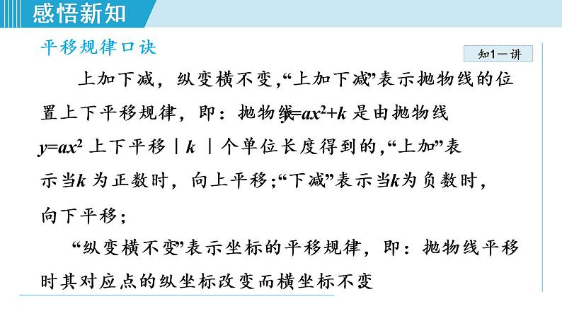 人教版九年级数学上册 22.1.3   二次函数二次函数y=a（x-h）2+k 的图象和性质 课件06