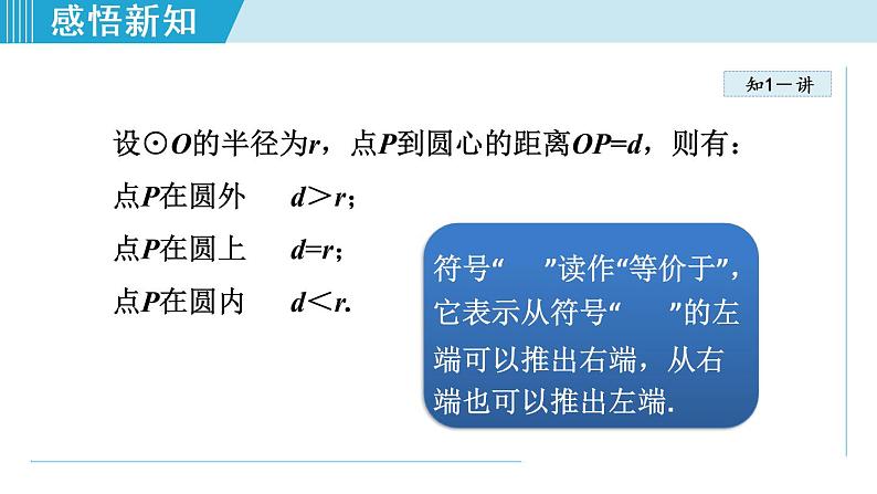 人教版九年级数学上册 24.2.1   点和圆的位置关系 课件06