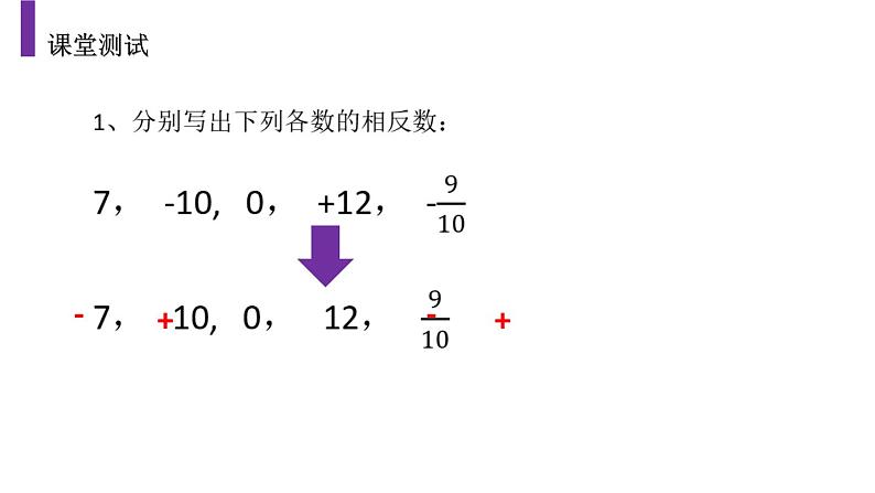 ，人教版七年级数学上册《有理数》PPT课件下载(第三课时相反数)课件 (1)第7页