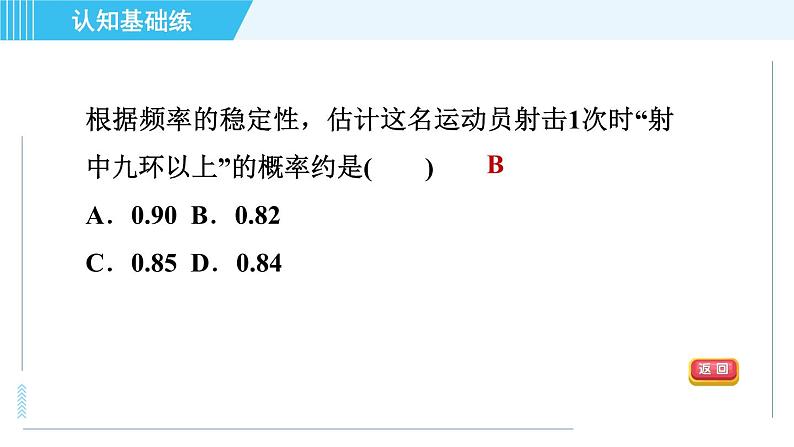 华师班九年级数学下册 第25章 25.2.2频率与概率课件PPT03