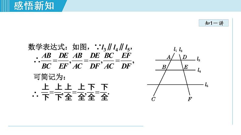 北师大版九年级数学上册 4.2平行线分线段成比例 课件06