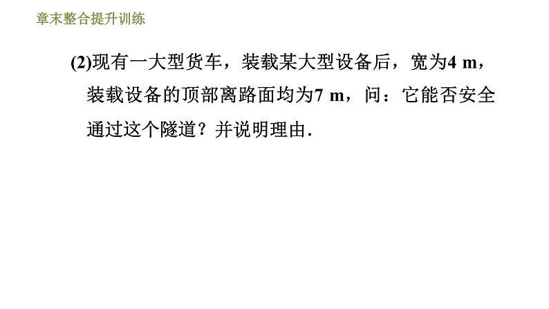 浙教版九年级上册数学课件 第1章 章末整合提升训练专训1　利用二次函数解决问题的四种类型05