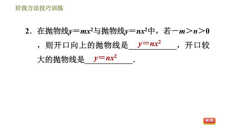 浙教版九年级上册数学课件 第1章 阶段方法技巧训练专训1  二次函数的图象与系数的关系第5页