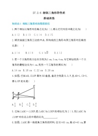 2020-2021学年27.2.2 相似三角形的性质课时作业