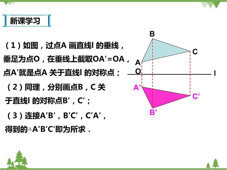 人教版数学八年级上册  13.2画轴对称图形(课件+教案+练习）07