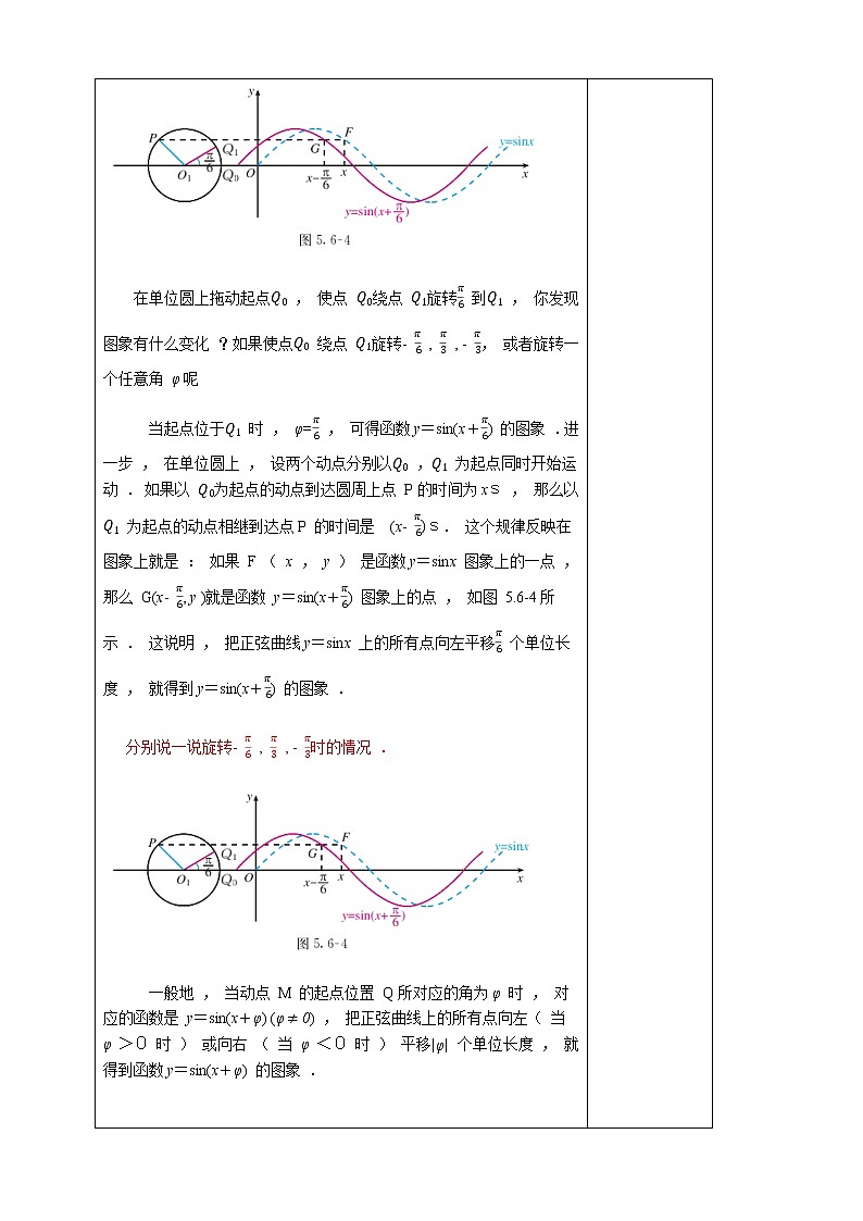 5.6 函数y=Asin(ωχ+φ) 教学设计（1）第3页
