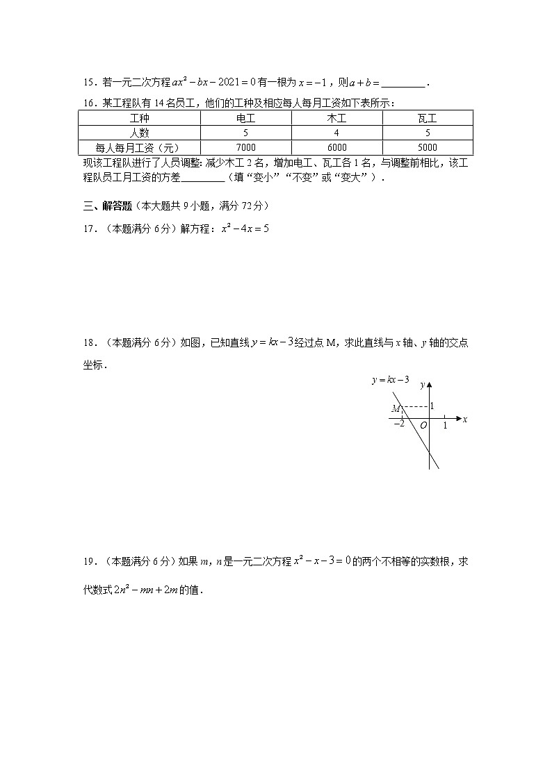 湖南省长沙市雨花区2020-2021学年八年级下学期期末数学试卷（word版，含答案）第3页