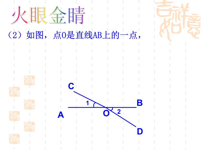 2021年浙教版数学七年级上册6.9《直线的相交》课件07