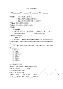 初中14.1  全等三角形导学案