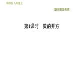 华师版八年级上册数学习题课件 期末提分练案 第1课时 数的开方