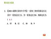 华师版八年级上册数学习题课件 期末提分练案 第7课时 勾股定理
