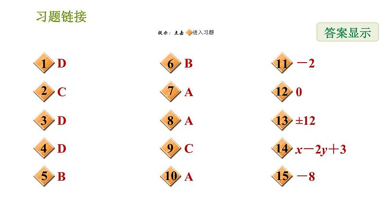 华师版八年级上册数学习题课件 期末提分练案第3课时 整式乘除及乘法公式.02