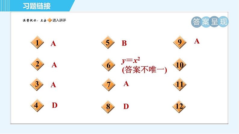 鲁教版九年级上册数学习题课件 第3章 3.3.2二次函数y＝ax2的图象与性质02