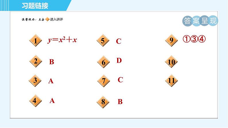 鲁教版九年级上册数学习题课件 第3章 3.5确定二次函数的表达式第2页