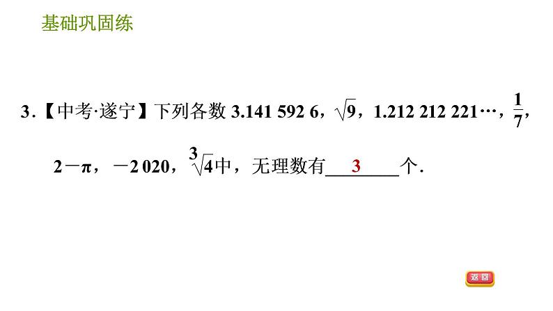 沪科版七年级下册数学课件 第6章 6.2.1 实数及其分类06