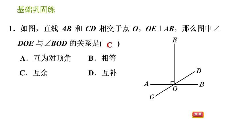 沪科版七年级下册数学课件 第10章 10.1.2 垂线第5页