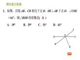 滬科版七年級(jí)下冊(cè)數(shù)學(xué)課件 期末提分練案 第8課時(shí)　相交線與平行線