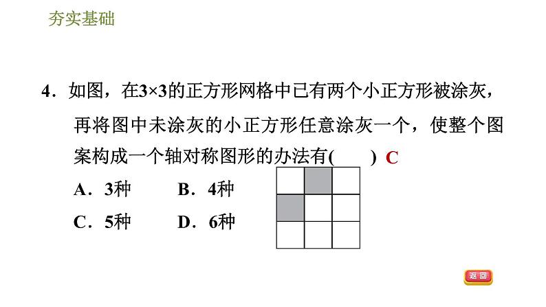 华师版七年级下册数学课件 第10章 10.1.4设计轴对称图案第7页