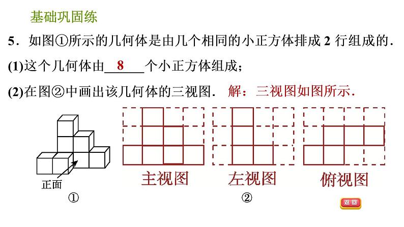 沪科版九年级下册数学课件 第25章 25.2.1 三视图第8页