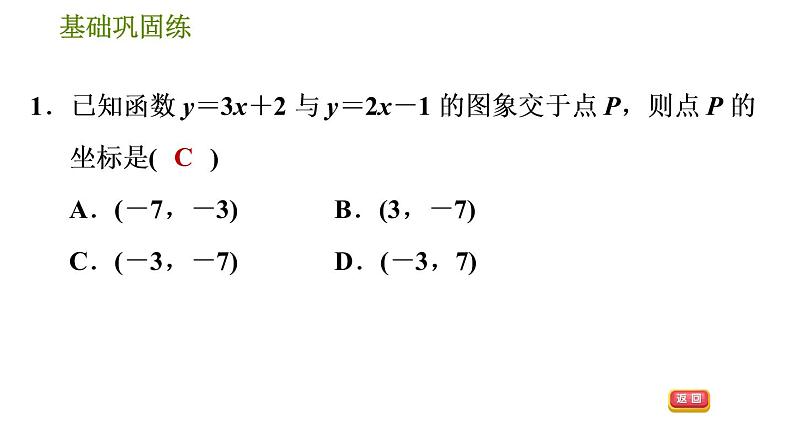 华师版八年级下册数学课件 第17章 17.5.1  一次函数与二元一次方程组05