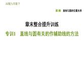 浙教版九年级下册数学课件 第2章 章末整合提升训练 专训1　直线与圆有关的作辅助线的方法