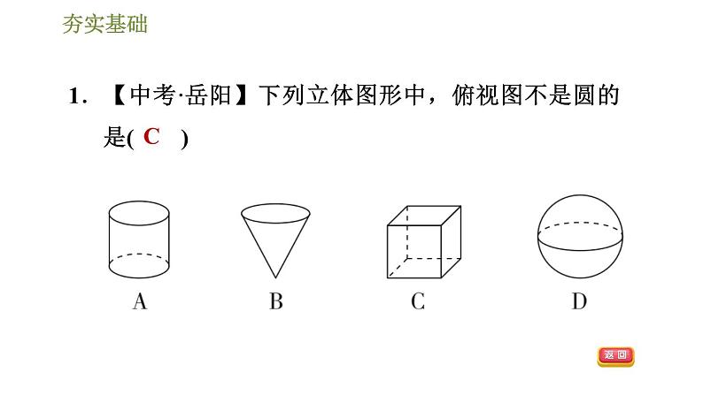 浙教版九年级下册数学课件 第3章 3.2.2旋转体的三视图第4页