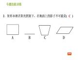 沪科版九年级下册数学课件 第25章 专题技能训练(五) 平行投影、中心投影、正投影几种常见应用