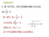 北师版八年级下册数学课件 第2章 阶段归类专训 解一元一次不等式的五种常见类型