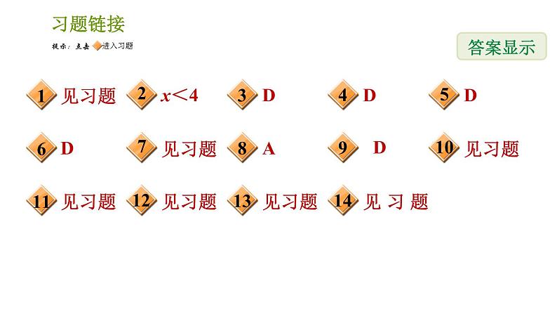 北师版八年级下册数学课件 第2章 2.5.1 一元一次不等式与一次函数第2页