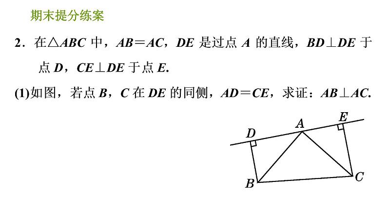 北师版八年级下册数学课件 期末提分练案 1.2 技巧训练 用全等三角形证明常见结论的五种证明技巧第6页