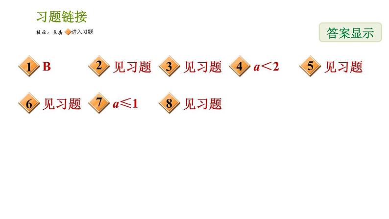 北师版八年级下册数学课件 期末提分练案 3.2 应用训练 含字母参数的一元一次不等式(组)的四种应用第2页