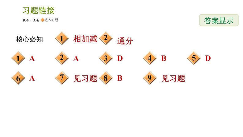 沪科版七年级下册数学课件 第9章 9.2.4 分式的加减第2页