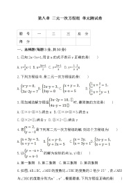 人教版七年级下册8.1 二元一次方程组单元测试达标测试