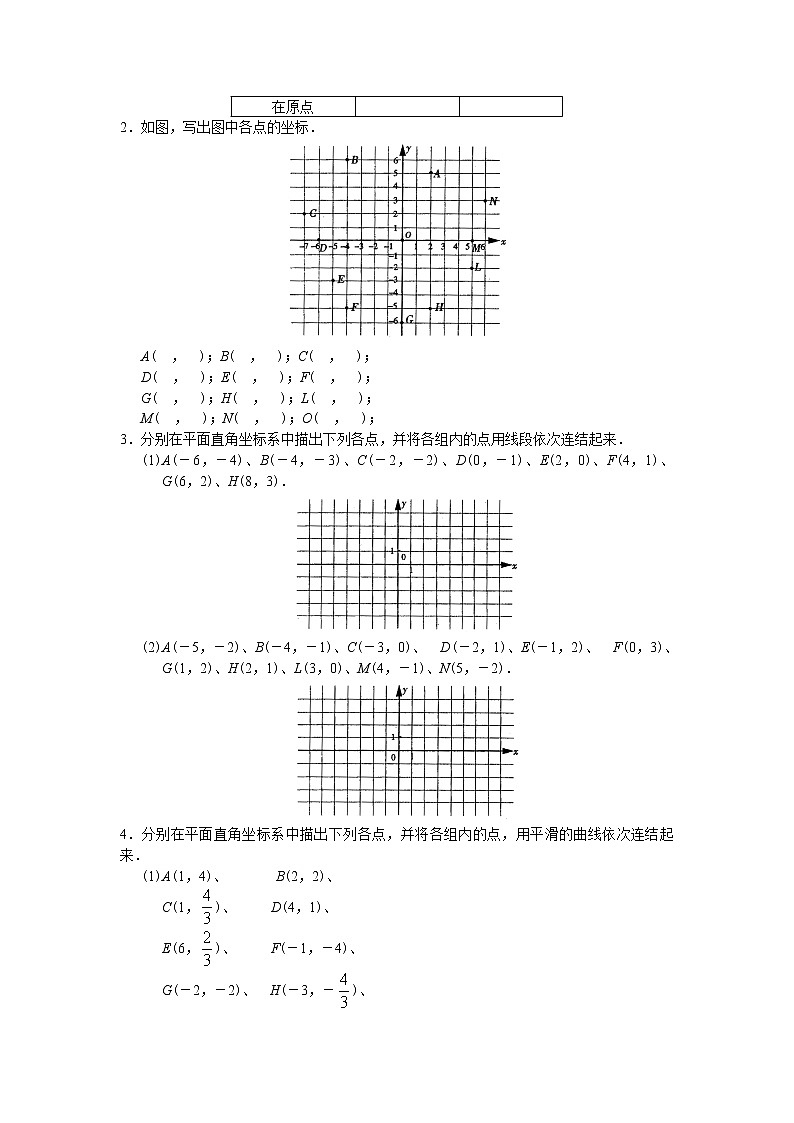 人教版初中数学7年级下册第7章 平面直角坐标系 同步试题及答案(17页)第2页