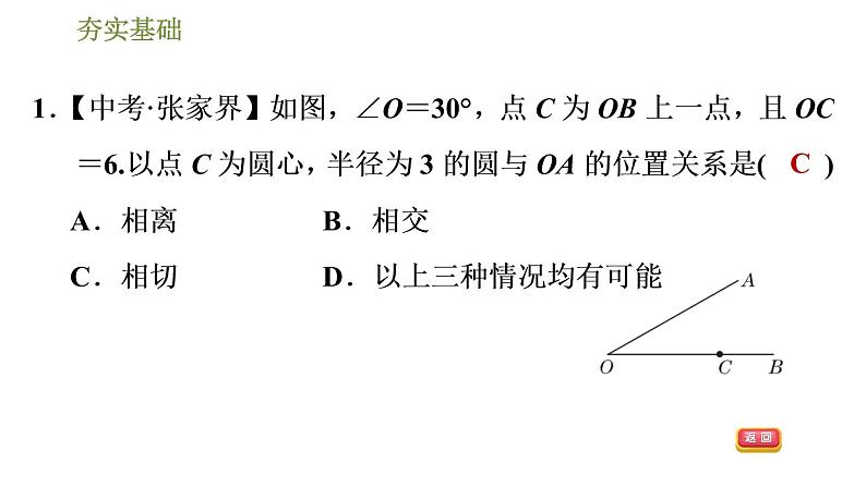 浙教版九年级下册数学课件 第2章 2.1.2切线的判定第4页