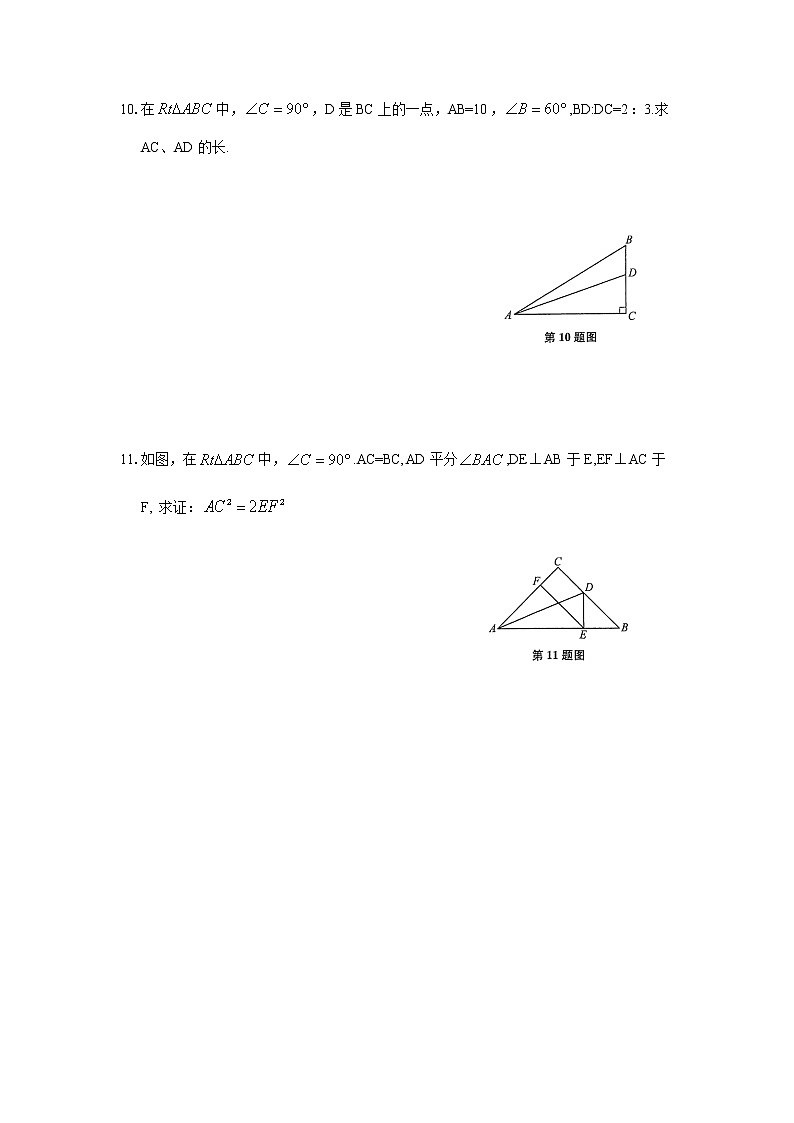 19.9勾股定理-沪教版（上海）八年级数学第一学期同步练习03