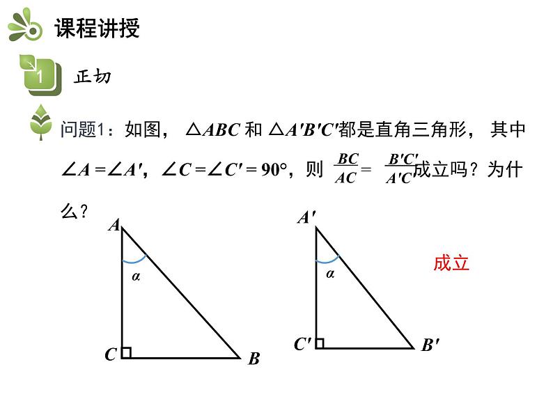 26.1 第1课时 正切-2020秋冀教版九年级数学上册课件(共14张PPT)04