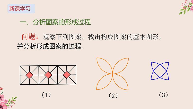 16.5利用图形的平移、旋转、轴对称设计图案-冀教版八年级数学上册课件03