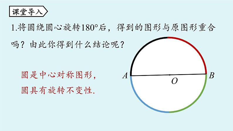 人教版九年级数学上册 24.1.3 弧、弦、圆心角 课件04