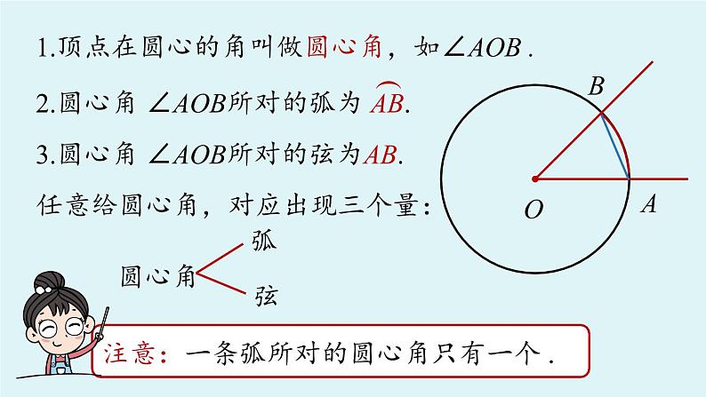 人教版九年级数学上册 24.1.3 弧、弦、圆心角 课件07