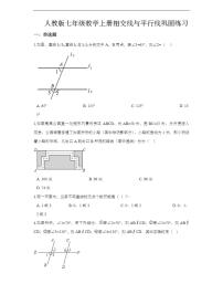 初中数学北京课改版七年级上册3.10 相交线与平行线精练