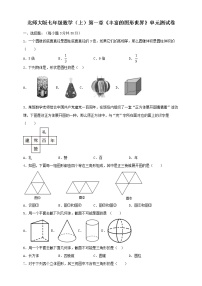 初中第一章 丰富的图形世界综合与测试单元测试同步练习题