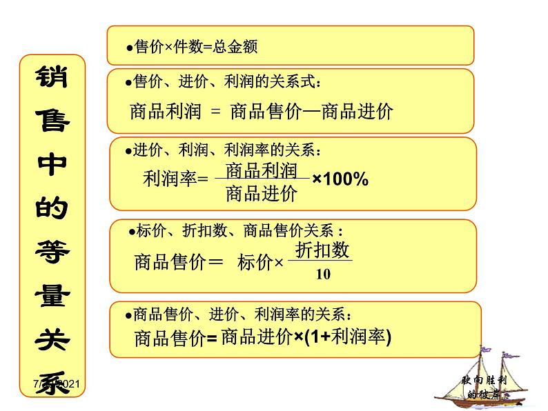 2020-2021学年人教版数学七年级上册3.4实际问题与一元一次方程课件 (2)第3页