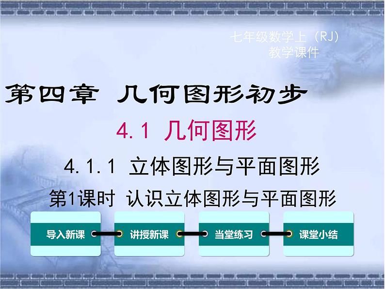 2020-2021学年人教版数学七年级上册认识立体图形与平面图形ppt课件第1页