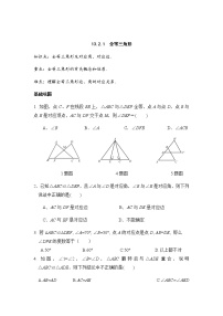 2021学年1 全等三角形达标测试