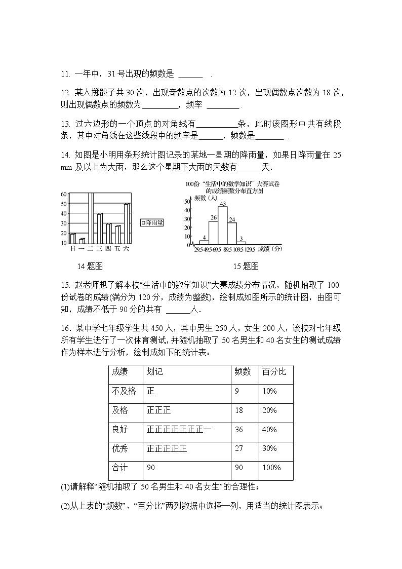 15.1数据的收集-华东师大版八年级数学上册课堂限时训练03