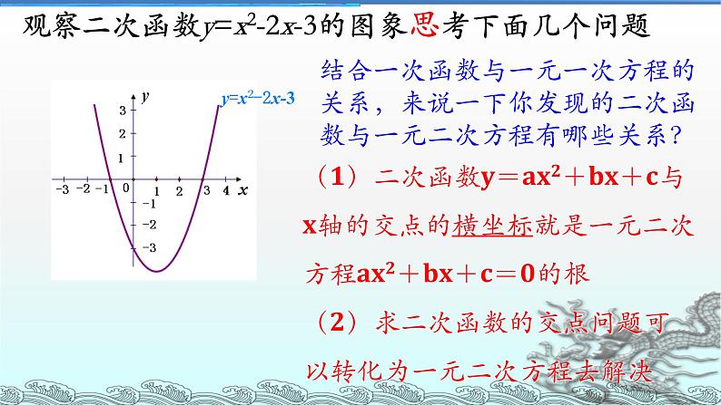 2020-2021学年人教版数学九年级上册22.2.2二次函数与一元二次方程课件205