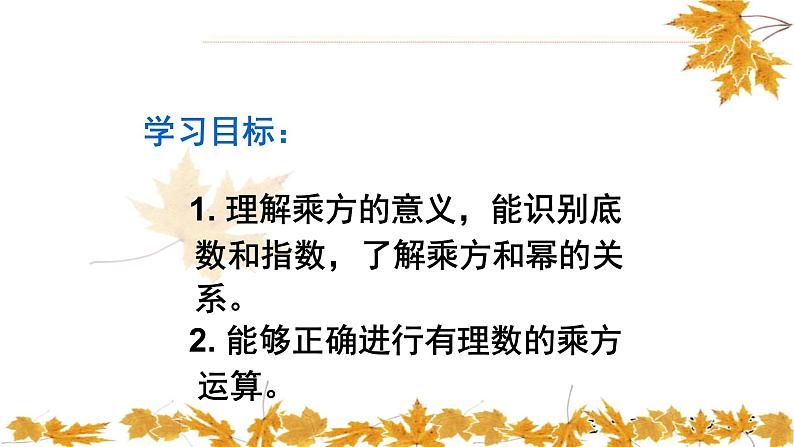 人教版七年级数学上册《有理数的乘方》优质课课件第3页